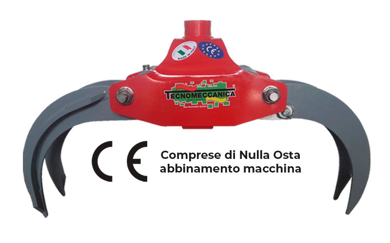 Pinza oleodinamica per tronchi Mod. Professional Gran Volume